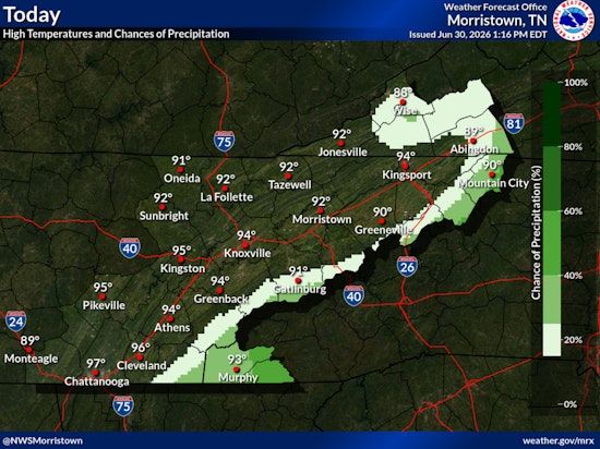 Knoxville Heat Advisory: Mid-90s And Heat Index Above 100°F