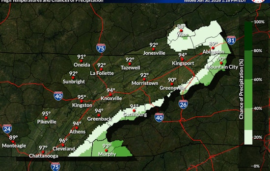 Knoxville Heat Advisory: Mid-90s And Heat Index Above 100°F