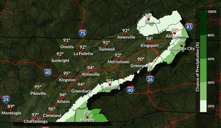 Knoxville Heat Advisory: Mid-90s And Heat Index Above 100°F