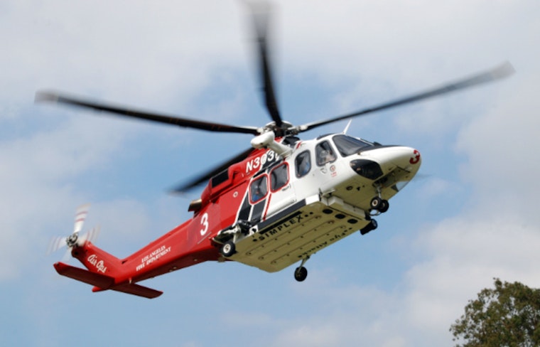 LAFD Air Rescue in Pacific Palisades