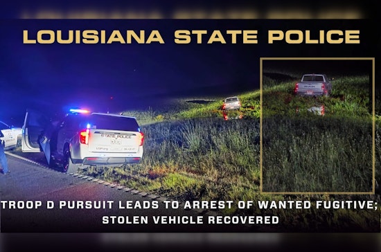 Lake Charles Fugitive Chase Screeches to Halt on Gray Bluff Road