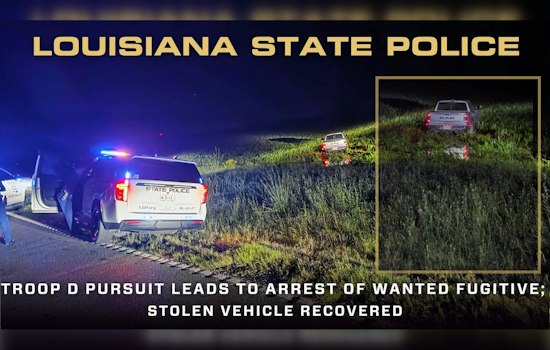 Lake Charles Fugitive Chase Screeches to Halt on Gray Bluff Road
