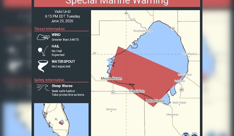 Lake Okeechobee Boaters Scramble For Shore As Sudden Storm Triggers Marine Warning