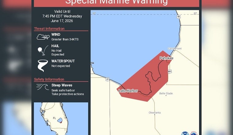 Lake Okeechobee Turns Treacherous As Sudden Storms Trigger Special Marine Warning