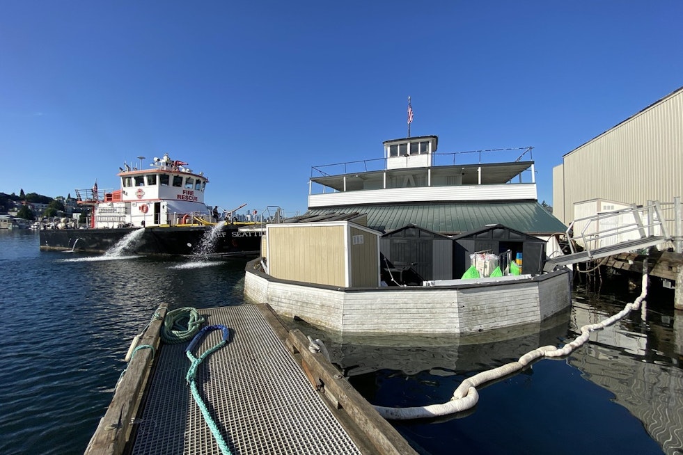 Lake Union Jitters As Historic Skansonia Ferry Takes On Water