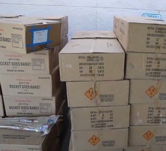 Las Vegas Cops Bust Massive Pro Fireworks Cache, Snag 498 Boxes Before July 4
