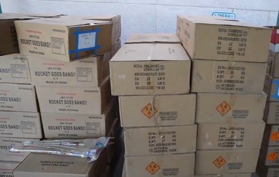 Las Vegas Cops Bust Massive Pro Fireworks Cache, Snag 498 Boxes Before July 4