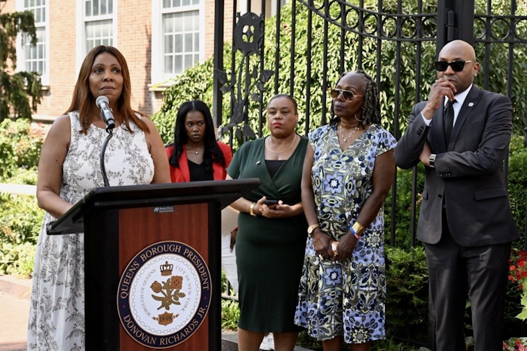 Letitia James Torches Supreme Court TPS Ruling At Queens Borough Hall Rally