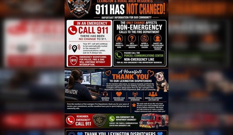 Lexington Braces As Police And Fire Dispatch Moves Out Of Town July 1