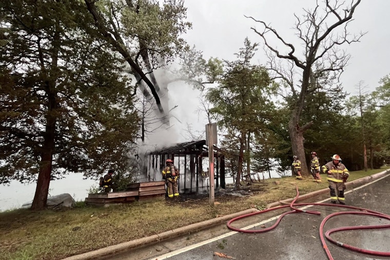 Lightning Blast Charred Summit Building, Sparked Second Blaze On Lac La Belle