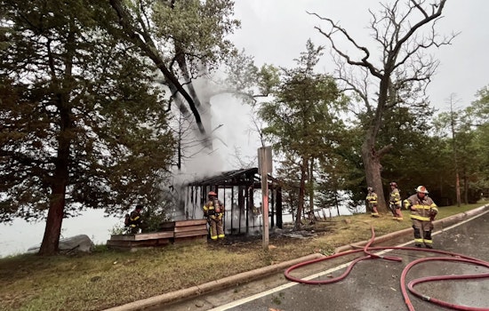Lightning Blast Charred Summit Building, Sparked Second Blaze On Lac La Belle
