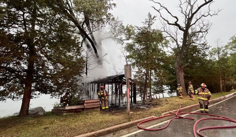 Lightning Blast Charred Summit Building, Sparked Second Blaze On Lac La Belle