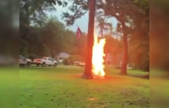 Lightning Blast Turns Slidell Gas Line Into Roaring Fire Column
