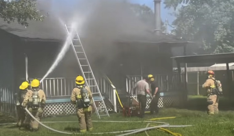 Live Oak Street Blaze Shakes Slidell Block As Crews Swarm Scene
