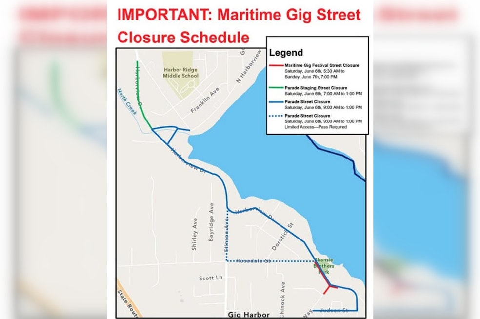 Gig Harbor Gridlock as Maritime Gig Festival Packs Waterfront, Shuts Streets All Weekend