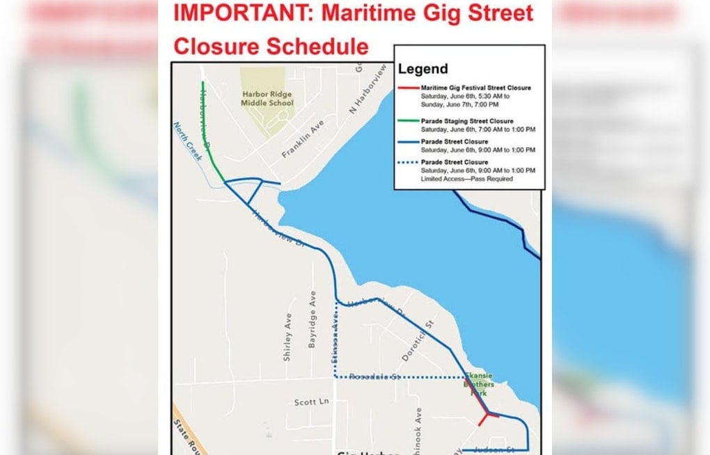 Gig Harbor Gridlock as Maritime Gig Festival Packs Waterfront, Shuts Streets All Weekend