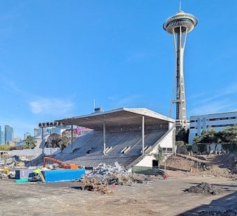 Steel Skeleton Rises at Seattle Center’s Memorial Stadium Makeover