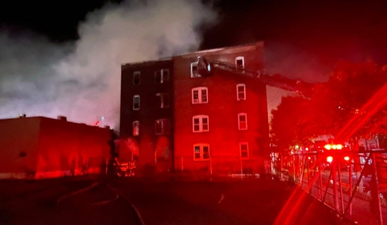 Midnight Inferno Rocks Springfield Block As Five-Alarm Fire Engulfs Wilcox Street Building