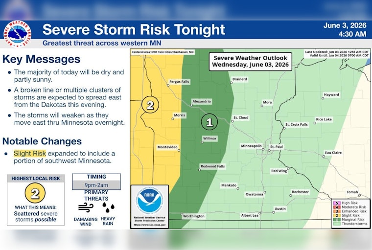 Minneapolis Basks, Then Braces For Late-Night Storm Show
