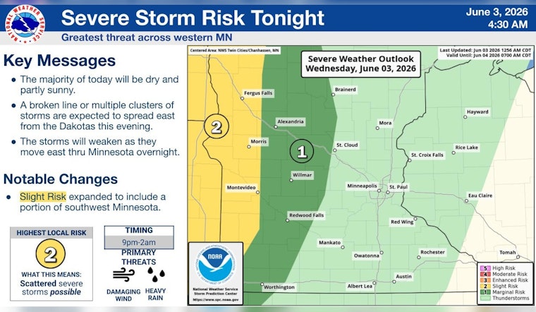 Minneapolis Basks, Then Braces For Late-Night Storm Show