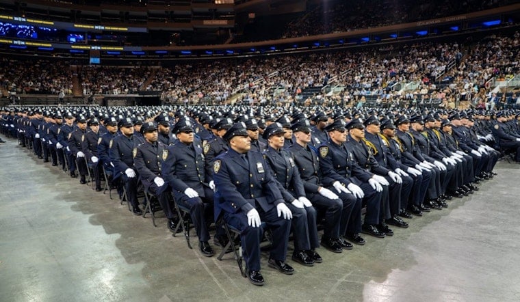 More Than 1,000 Rookie Cops Sworn In At The Garden In NYPD Hiring Blitz