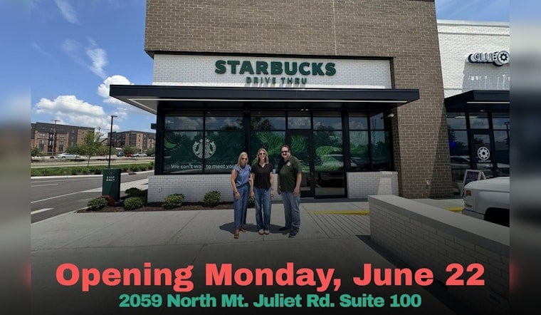 Mt. Juliet Nabs New Starbucks Drive Thru For Dawn Commute Crush