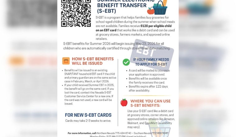 Nevada Parents Can Snag $120 Summer Grocery Cards For Each Kid