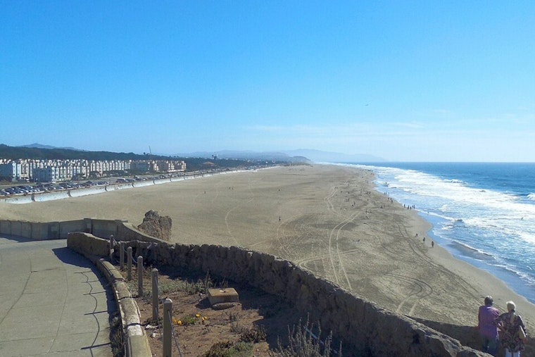 Ocean Beach Sand Mystery Pits Sewage Lifeline Against Surfside Playground