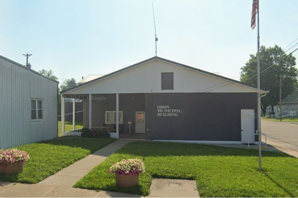 Odon Town Hall Soaked as Flash Flood Washes Out Council Meeting