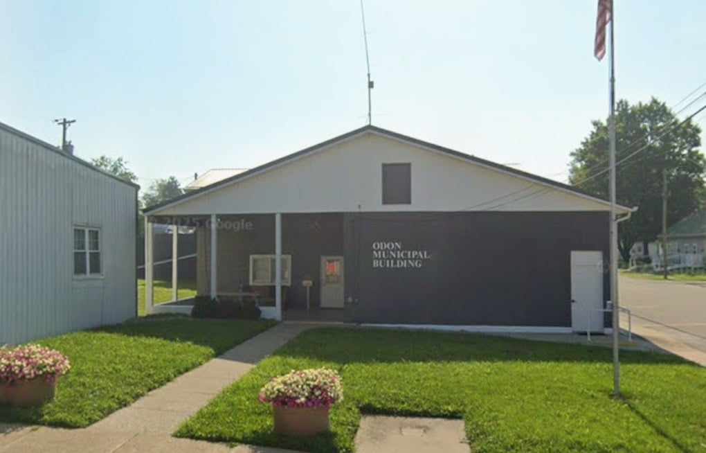 Odon Town Hall Soaked as Flash Flood Washes Out Council Meeting