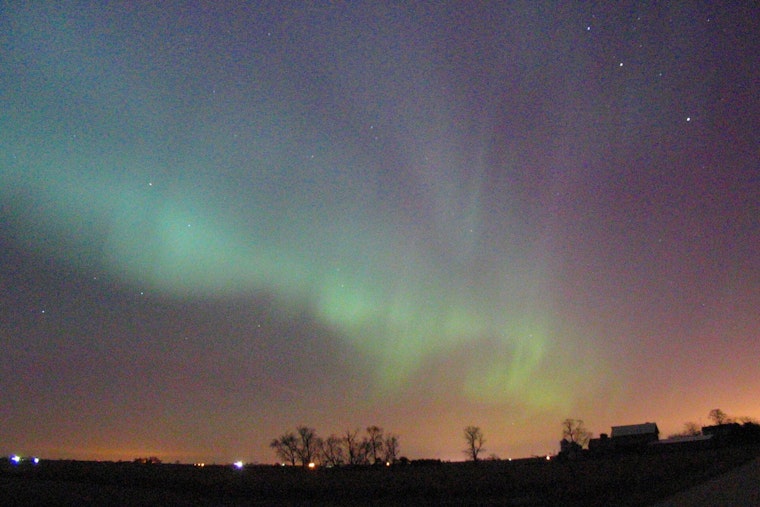 OKC Chases Northern Lights As Stormy Skies Muscle In