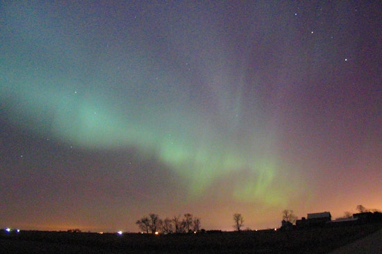 OKC Chases Northern Lights As Stormy Skies Muscle In