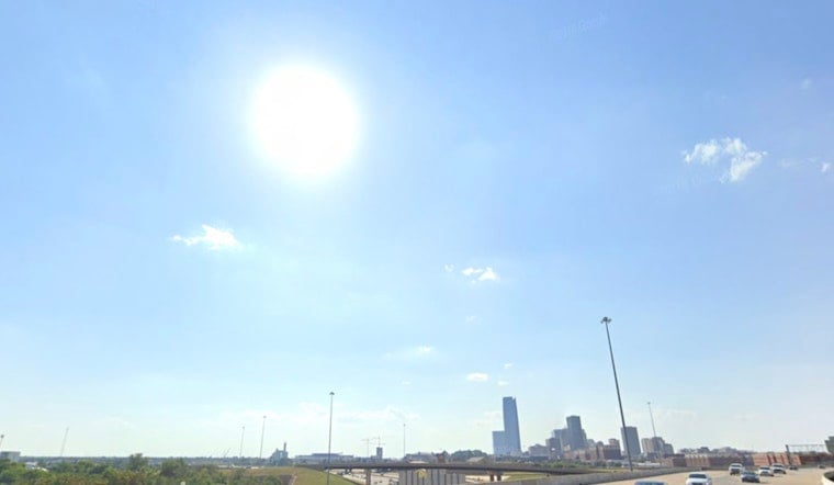 Oklahoma City Swelters as Heat Cranks Up and South Winds Roar