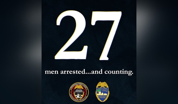 Operation Checkmate Shakes Jax, Hauls In 27 Men In Multi‑Agency Crime Sweep