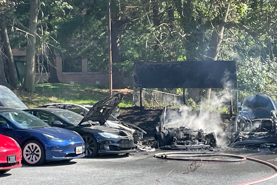 Owings Mills EV Blaze Draws HazMat Swarm, Snarls Reisterstown Road