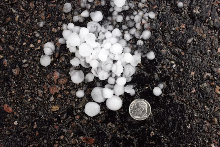 Penny Hail And 60 Mph Winds Rattle Weatherford As Evening Storms Roll In