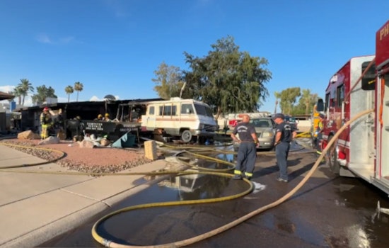 Phoenix RV Inferno Jumps To House, Leaves Family Of Three Displaced