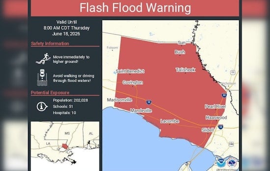 Predawn Flash Flood Warning Puts St. Tammany On Edge