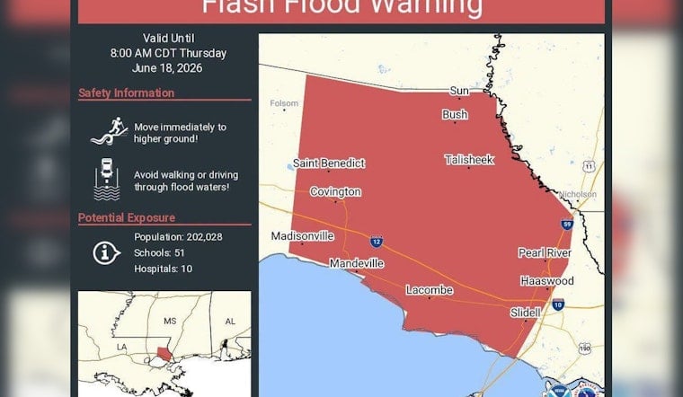 Predawn Flash Flood Warning Puts St. Tammany On Edge