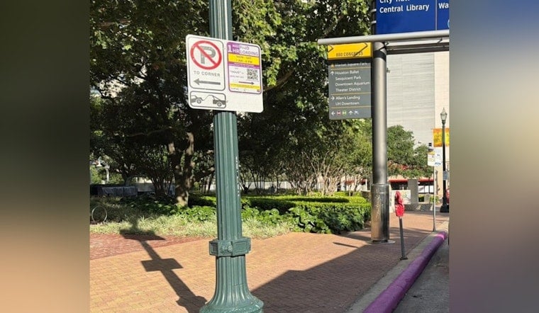 Purple Curb Crackdown Tests Smart Loading Zones in Downtown and Midtown Houston