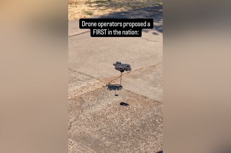 Sacramento Cops Fly 'Magnet Drone' Into Standoff to Snatch Suspect's Knife