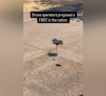 Sacramento Cops Fly 'Magnet Drone' Into Standoff to Snatch Suspect's Knife