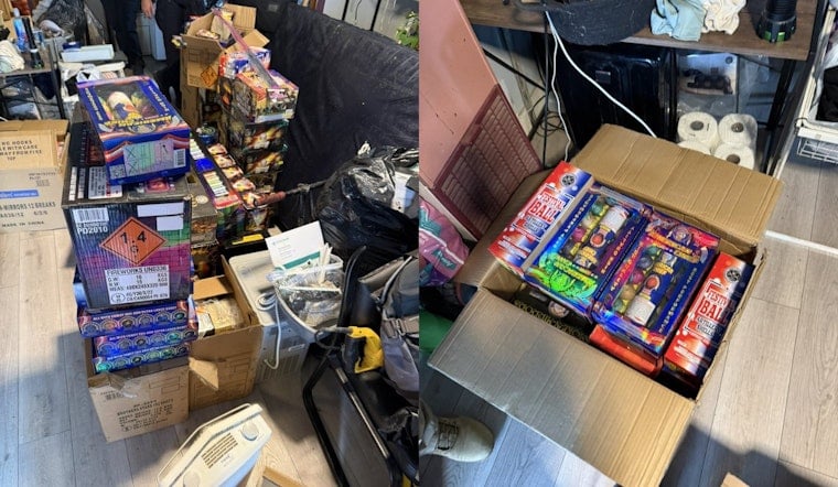 San Leandro Felon Nabbed Sitting On 546 Pounds Of Illegal Fireworks