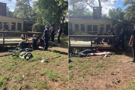 Sandy Springs Firefighters Jack Up Backyard Deck to Rescue Trapped Child