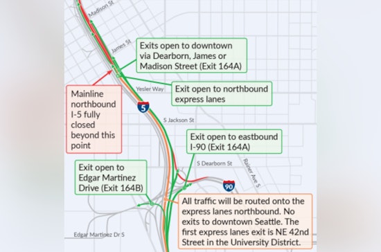 Seattle Weekend Traffic Meltdown As Northbound I-5 Shuts Down