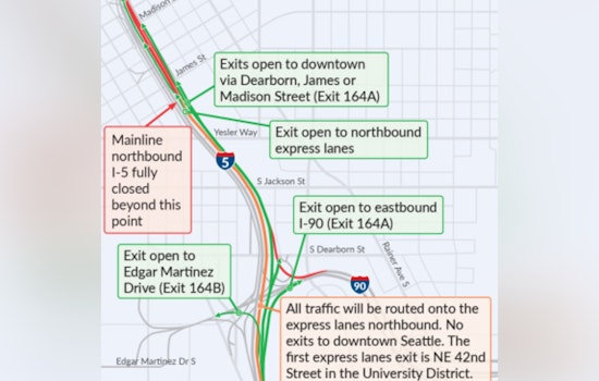 Seattle Weekend Traffic Meltdown As Northbound I-5 Shuts Down