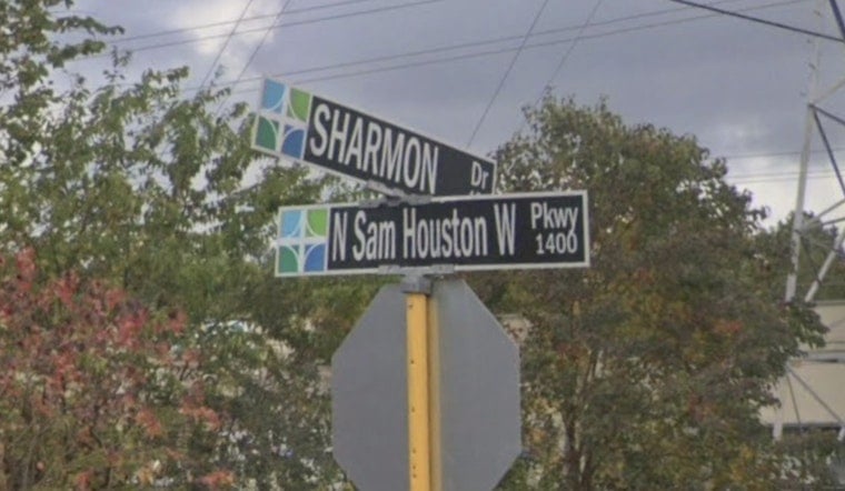 Sedan Goes Partly Under Box Truck, Snarls Sam Houston Parkway Feeder