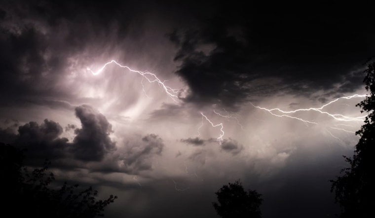 Storm Freight Train Rips Across Northeast North Carolina