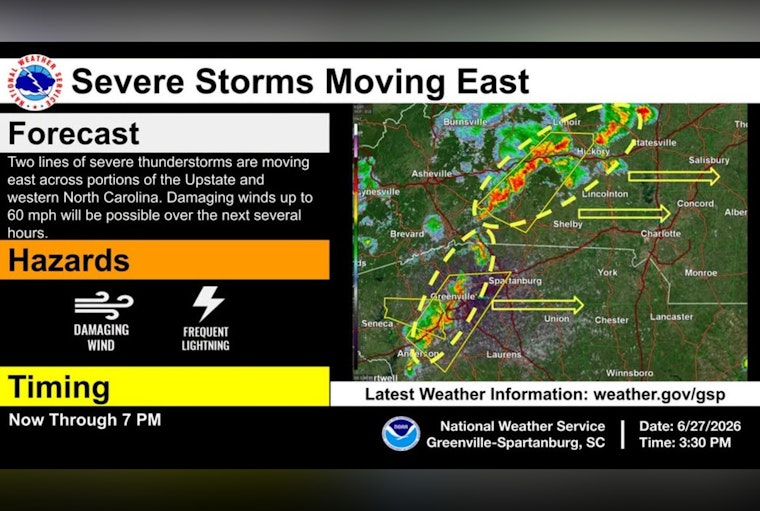 Severe Storm Warning Zeroes In On Henderson, Puts I-85 On Edge