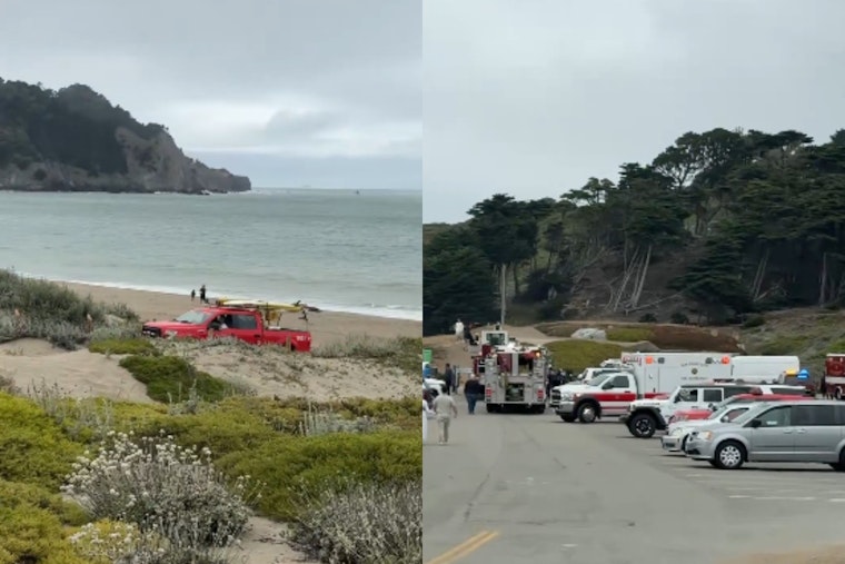 Sneaker Wave Slams Mom And Preteen At Baker Beach, Triggers Frantic Surf Rescue